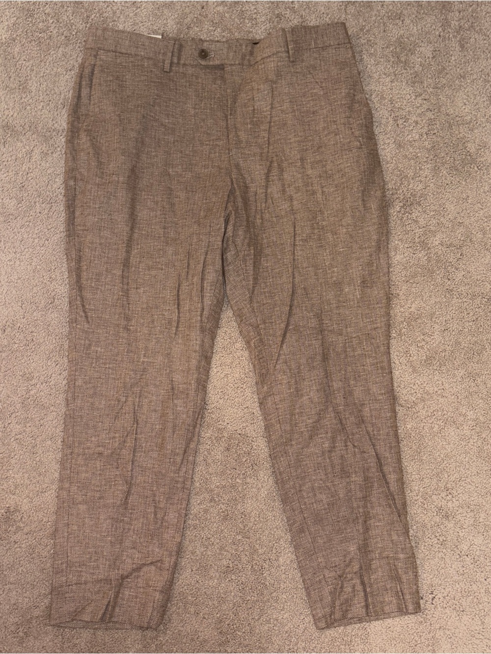 NWT Men’s Tan Banana Republic Linen Blend Dress Pants